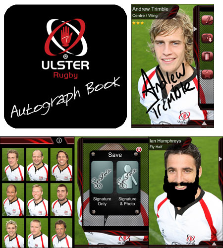 Ulster Rugby Autograph Book